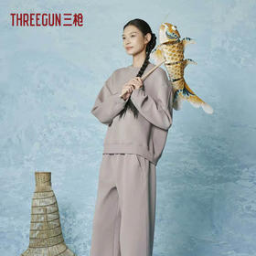 Threegun三枪 空气层圆领长袖女卫衣-T20275A01