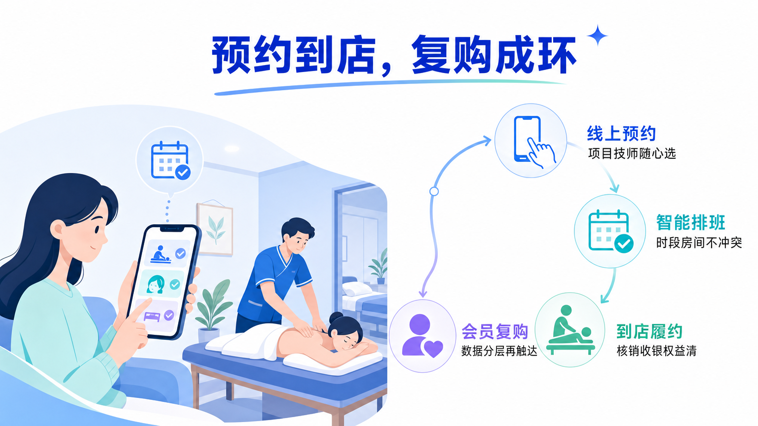 预约按摩到店平台｜有赞门店预约与会员运营