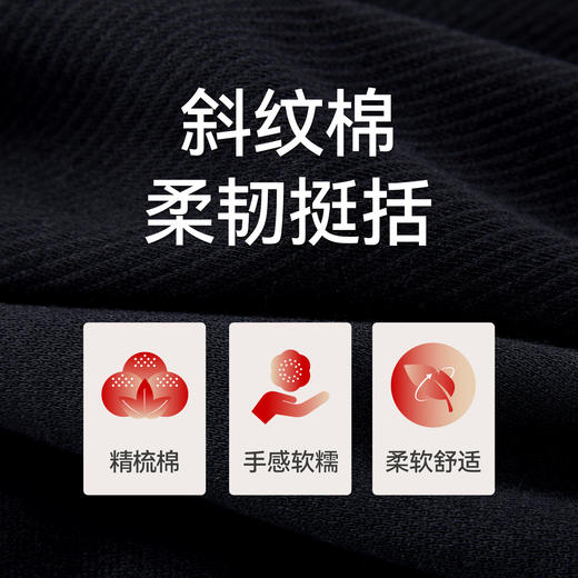 Threegun三枪 斜纹棉男长裤--T60144B01 商品图7