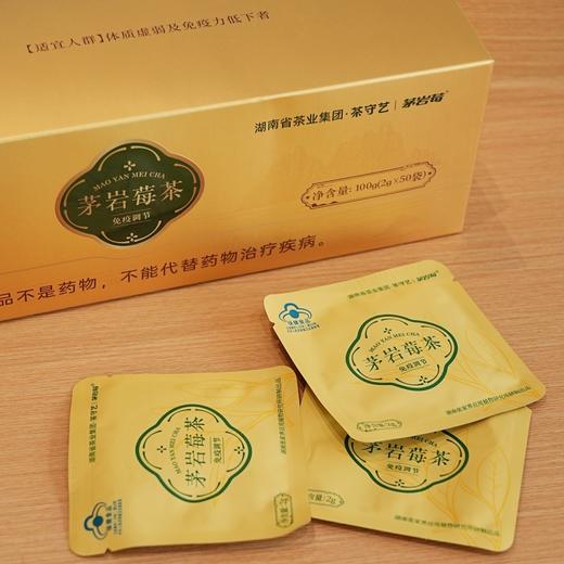 茅岩莓茶 黄酮之王【蓝帽子认证】国家地理标识产物 富含17种氨基酸14种微量元素 适合虚弱人群健体茶 一次一袋办公室日常冲泡 莓茶 2g*50袋/盒 商品图2