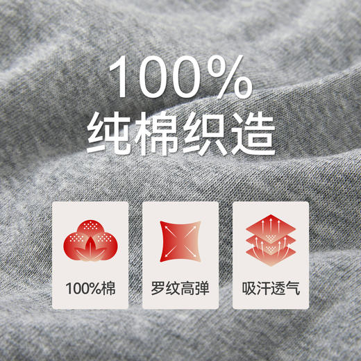 Threegun三枪 舒肤罗纹棉男士三角裤-40823B011 商品图6