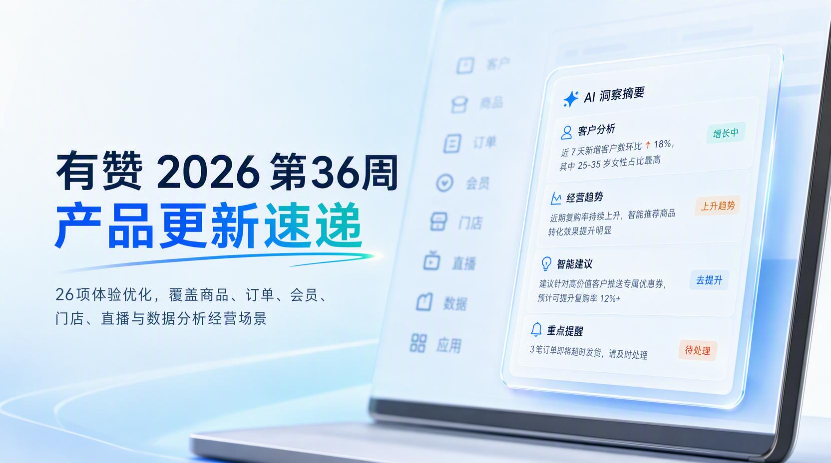 2026年36周-有赞产品体验优化速递