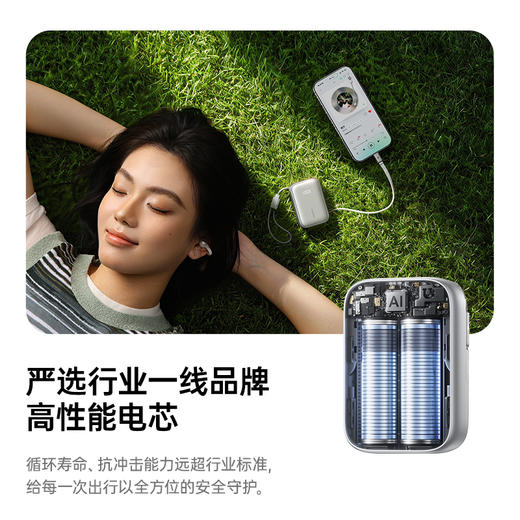【员工专享】【新品推荐】倍思 PicoGo AR11 伸缩线移动电源 双C版 20000mAh 45W 商品图6