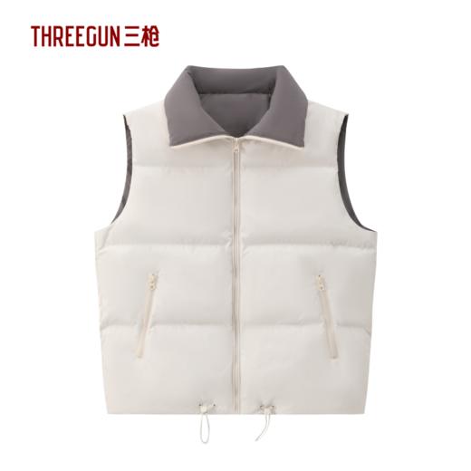 Threegun三枪 泡芙男马甲-T80236A01 商品图0