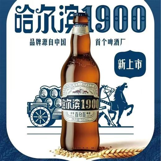 哈尔滨1900全麦啤酒  酒精度：4°  麦芽度：10° 商品图2