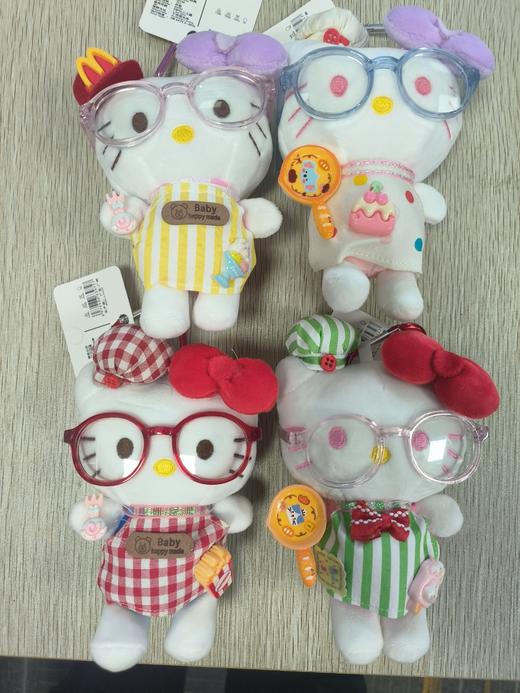 Hello kitty 凯蒂猫 厨房KT猫4寸钥匙扣 毛绒挂件 商品图0
