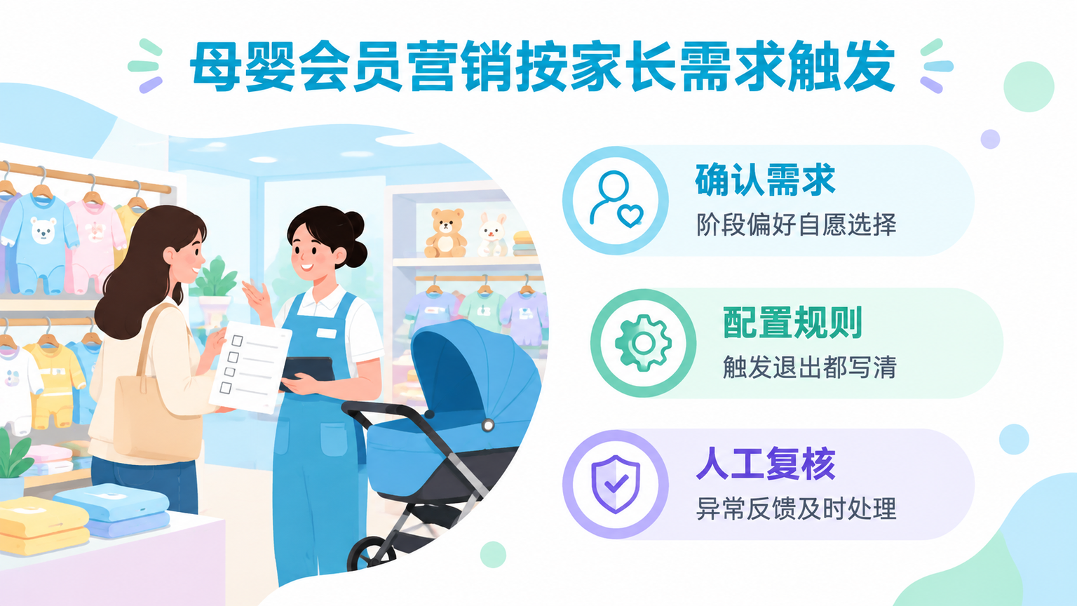 母婴店如何做自动化会员营销?按宝宝成长阶段设置运营流程