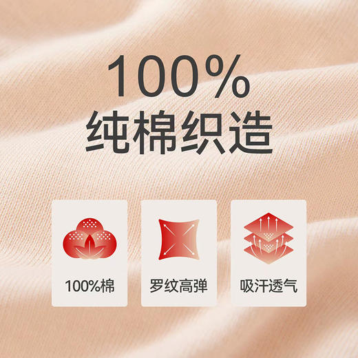 Threegun三枪 【舒肤棉】罗纹弹力女士三角内裤（1条装）-40824B011 商品图6