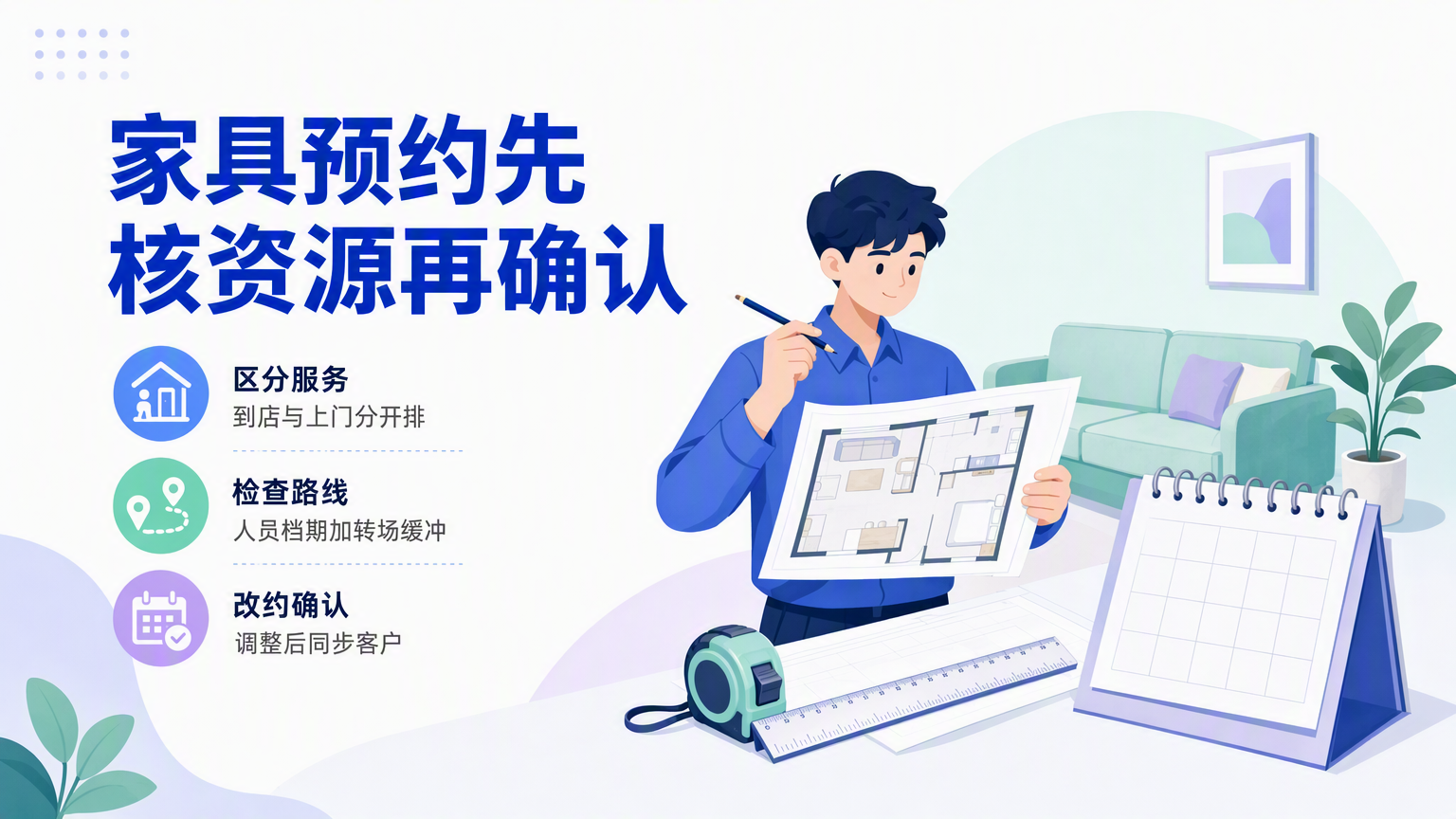 家具定制如何在线预约:到店咨询与上门量尺预约管理