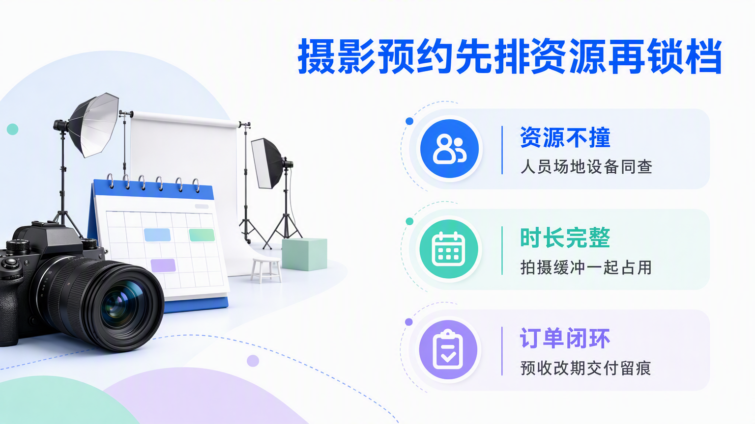 摄影工作室预约系统怎么选:排期与订单管理的核验方法