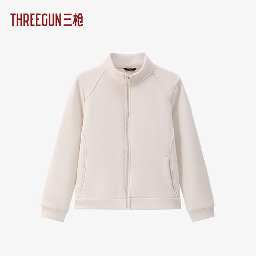 Threegun三枪 牛奶绒立领开襟女衫-T80200A01 商品图1