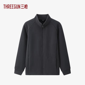 Threegun三枪 牛奶绒立领开襟男衫-T80190A01