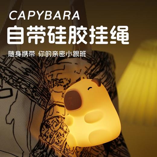 聚火 卡皮巴拉挂件小夜灯 拍拍灯 商品图0