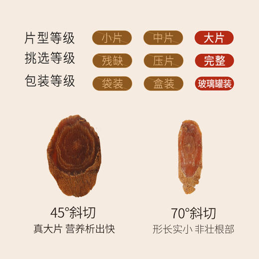 正安 长白朝鲜族县红参片  帮助阳气扎根 给自己充充气 家庭泡水煲汤常备 六年种植冬季采挖 原参蒸制片大耐泡优质原材 120g/盒 商品图11