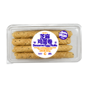 【鲜食新品】几多全芝麻鸡蛋卷350g/盒 蛋香浓郁 酥到掉渣