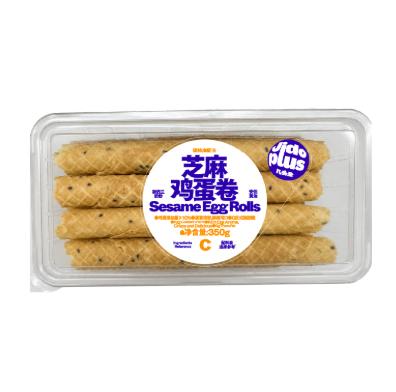 【鲜食新品】几多全芝麻鸡蛋卷350g/盒 蛋香浓郁 酥到掉渣 商品图0