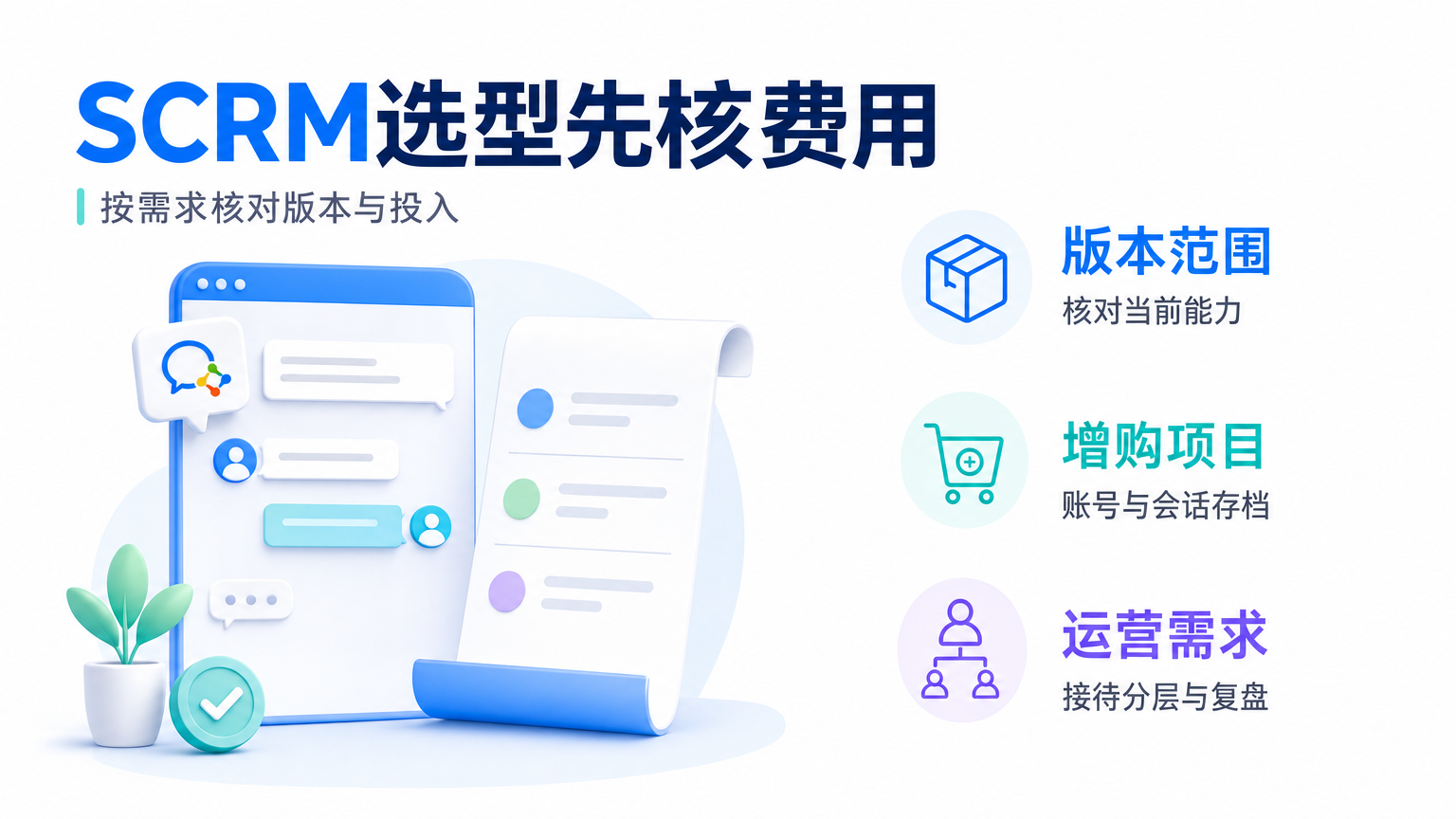 企业微信SCRM系统价格及客户运营功能怎么选