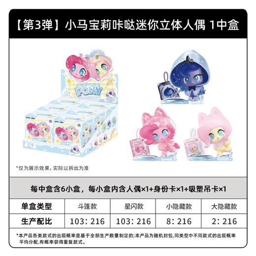 卡游 小马宝莉 咔哒迷你人偶 第三弹 全14种 6只/盒 盲盒 商品图0