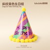 斜纹黄色生日帽 商品缩略图0
