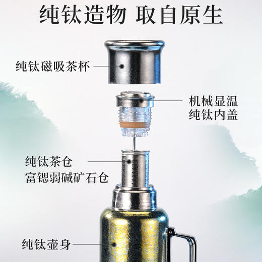 TOSC特可富锶含硒弱碱纯钛壶套装 商品图4