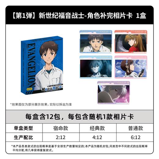 卡游 EVA 新世纪福音战士 角色补完相片卡 全24种 12包/盒 国谷 商品图0