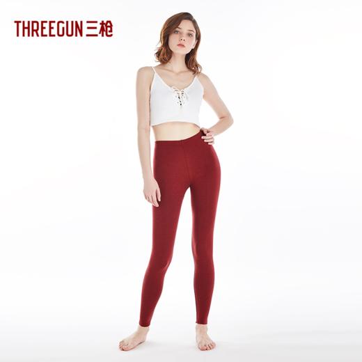 Threegun三枪【匠心系列-羊毛舒暖德绒】女士打底裤保暖长裤-60748B921 商品图2