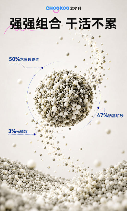 宠小科木薯混合猫砂 商品图1