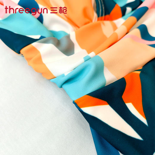 Threegun三枪 亦袖连体女泳衣-T70036A01 商品图1