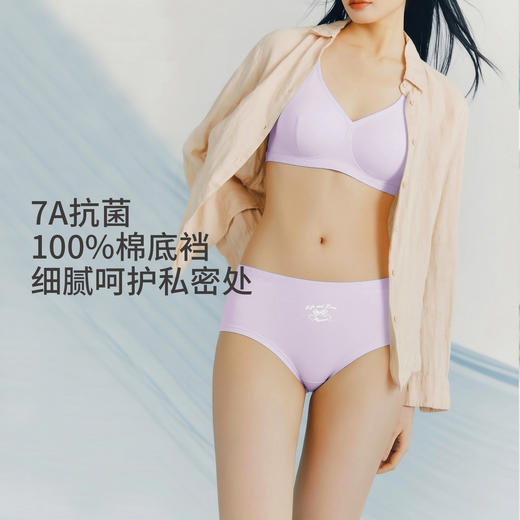 Threegun三枪 密棉女三角裤-T40054B01 商品图2