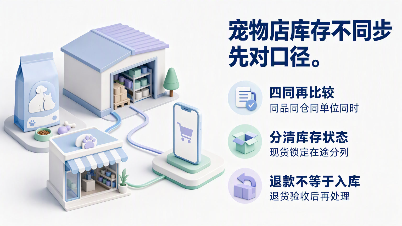 宠物店线上线下库存不同步如何排查解决