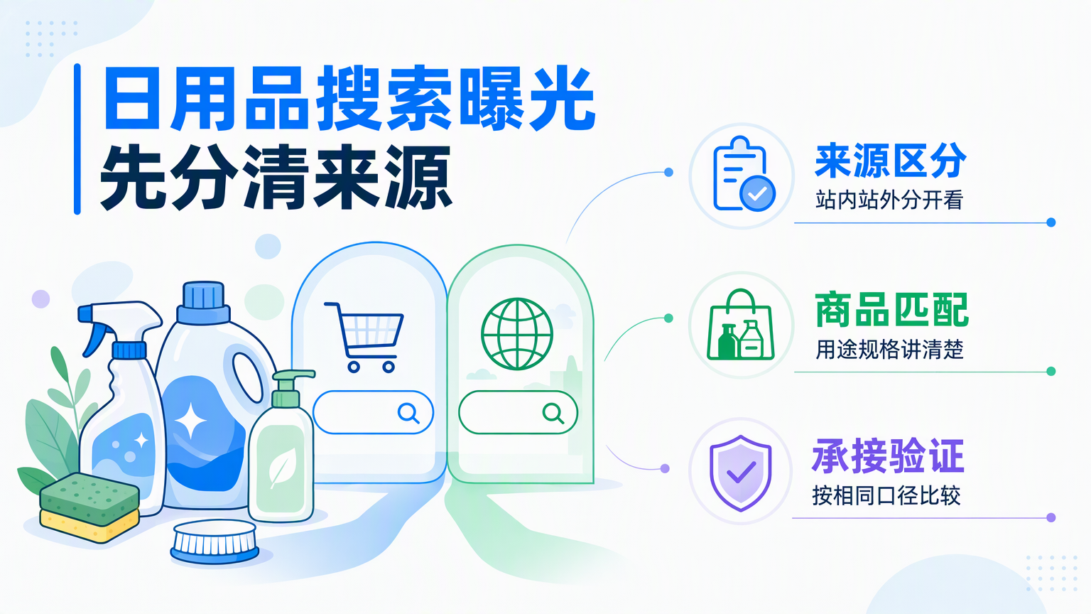 日用品商品搜索曝光少怎么排查?站内外搜索提升方法