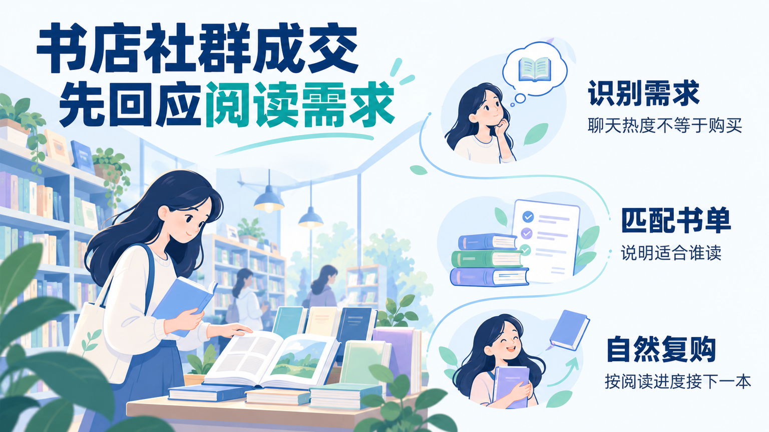 书店社群活跃但购书少如何排查并提升复购率
